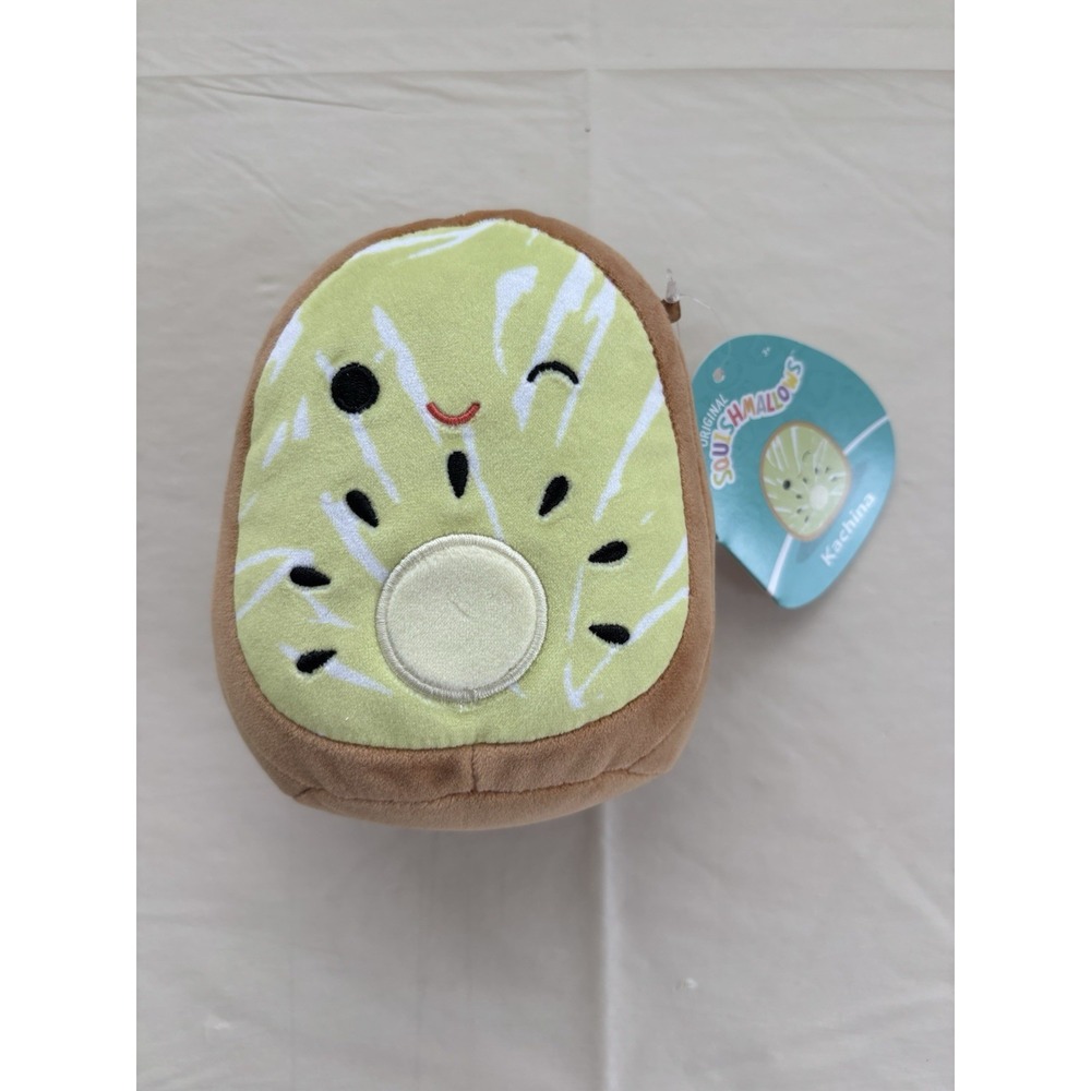 Squishmallow Kachina The Kiwi Stuffed Animal Plush 5 Inch Brown Green 2023 NWT